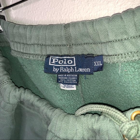POLO RALPH LAUREN | Green Sweatpant Shorts XXL - Picture 4 of 9
